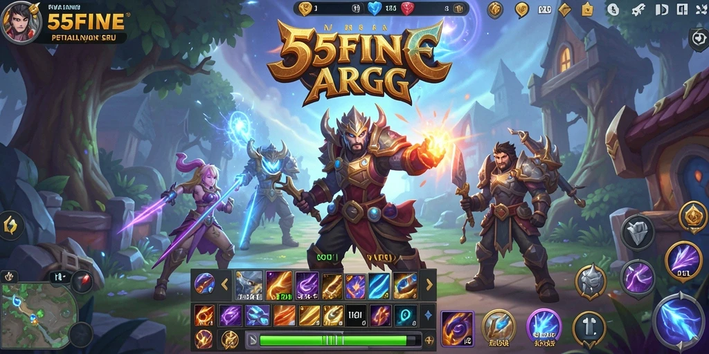 Tampilan gameplay ARPG yang mendebarkan saat beraksi di 55FIVE.