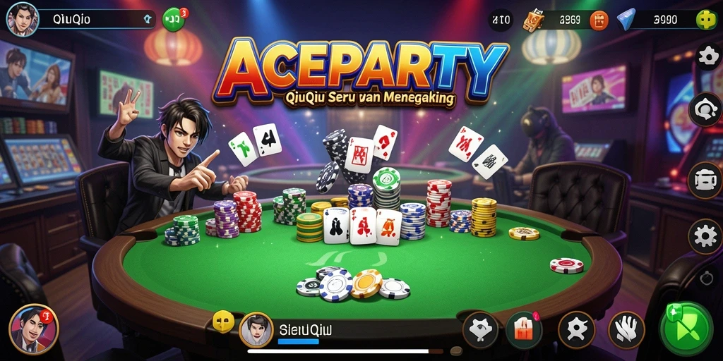Tampilan gameplay QiuQiu yang menarik pada ACEPARTY.