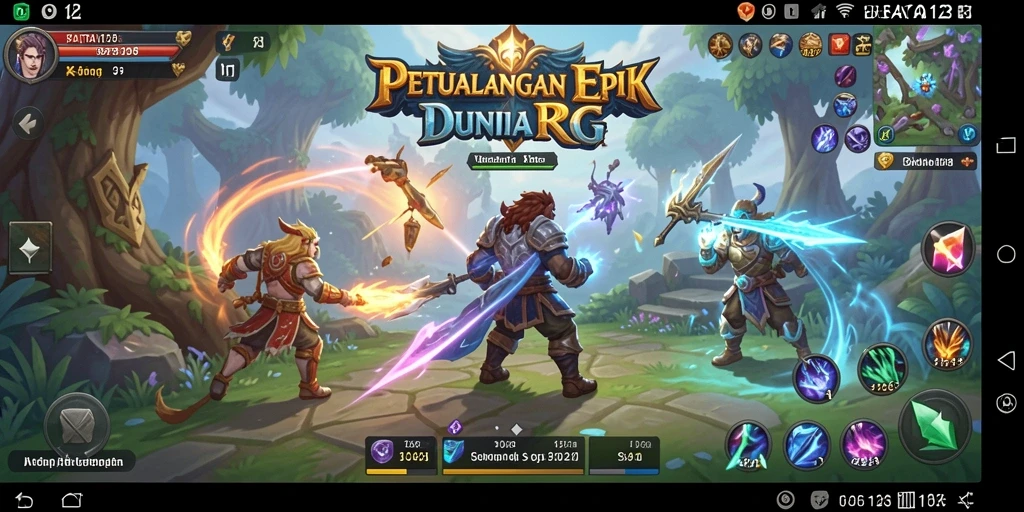 Gameplay seru BATA123 dengan karakter dan monster menakjubkan.
