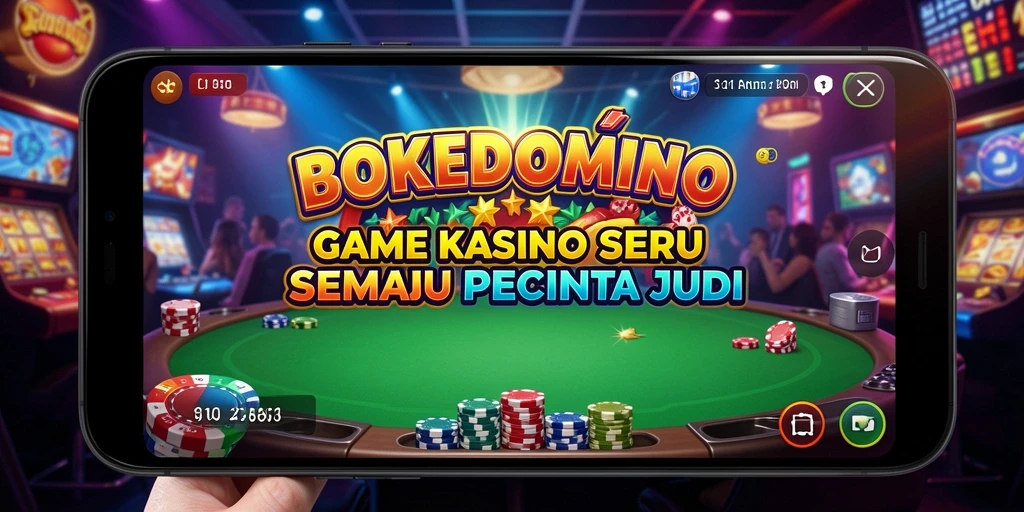 Gameplay seru di BOKEDOMINO dengan teman-teman.