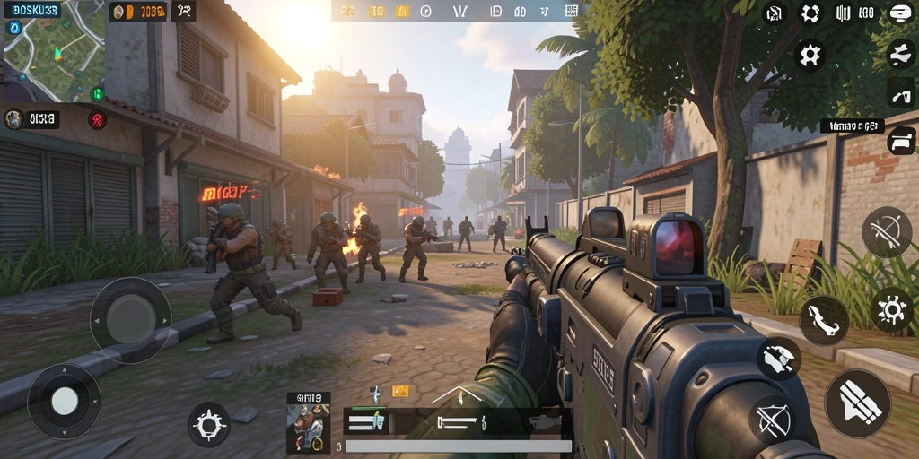 Tangkapan layar dari gameplay BOSKU33 yang intens dan seru.