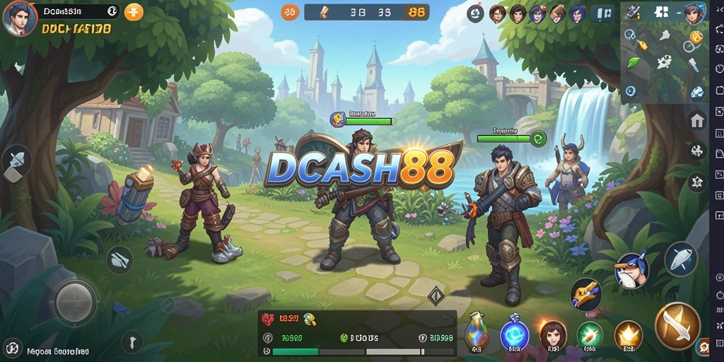 Screenshot utama IDCASH88 menampilkan aksi seru dalam dunia Open World.