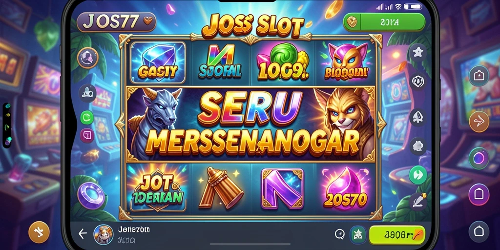 Tampilan menarik permainan Slot JOS77 yang penuh warna.