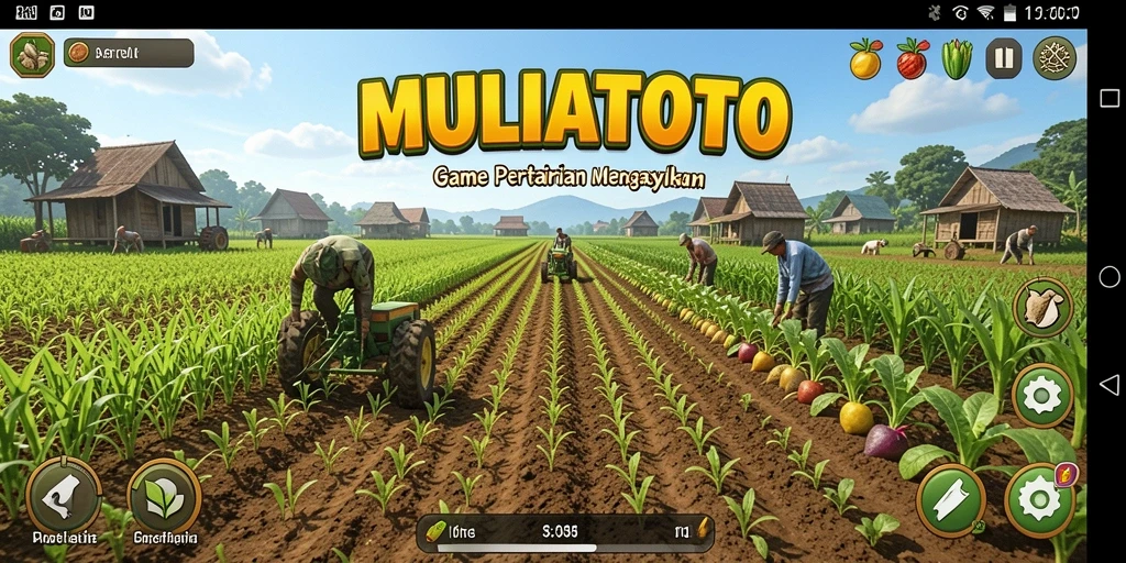 Gameplay MULIATOTO yang interaktif dan menarik dalam pertanian.