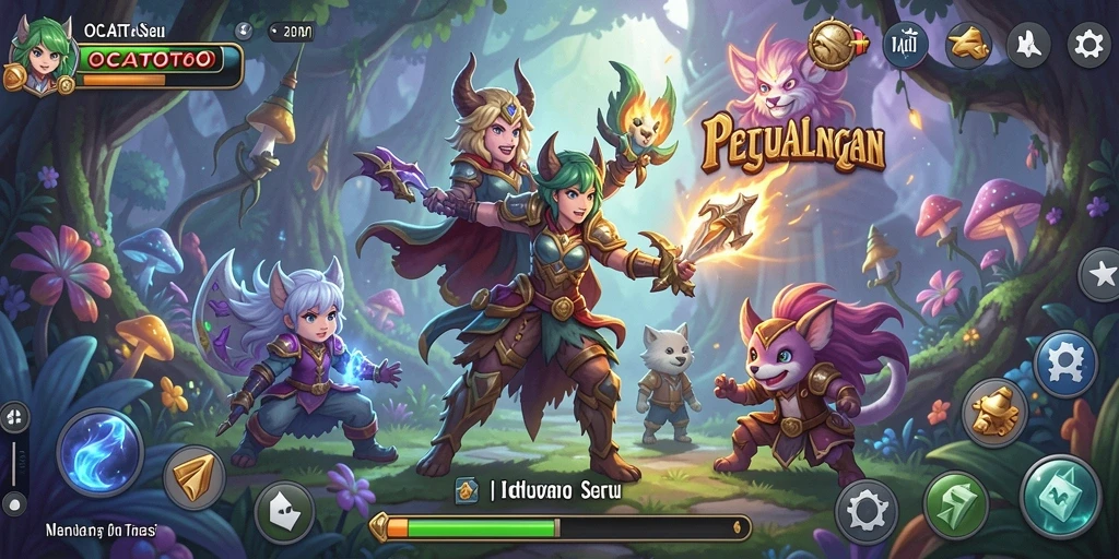 Tangkapan layar gameplay OCATOTO yang menampilkan petualangan mendebarkan.