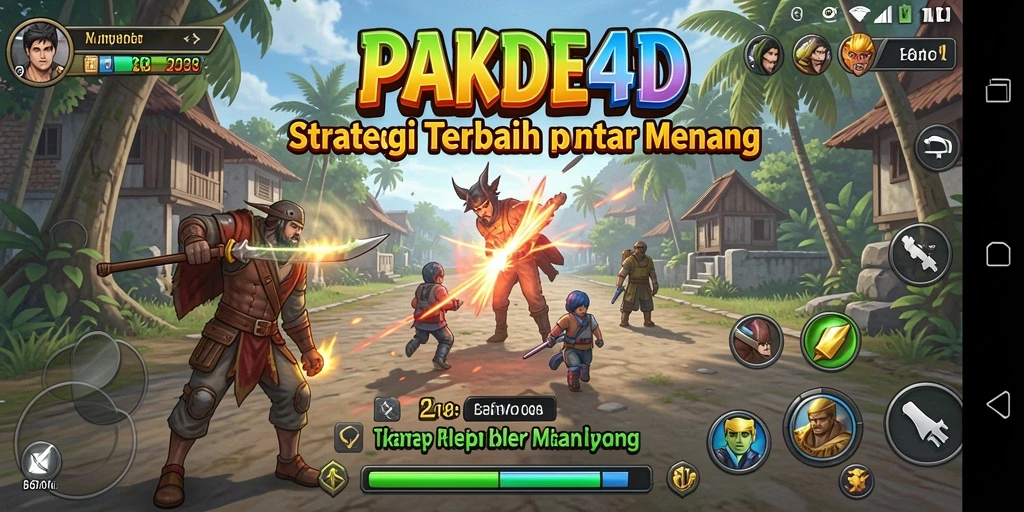 Skrinsut PAKDE4D menampilkan aksi strategi yang mendebarkan.