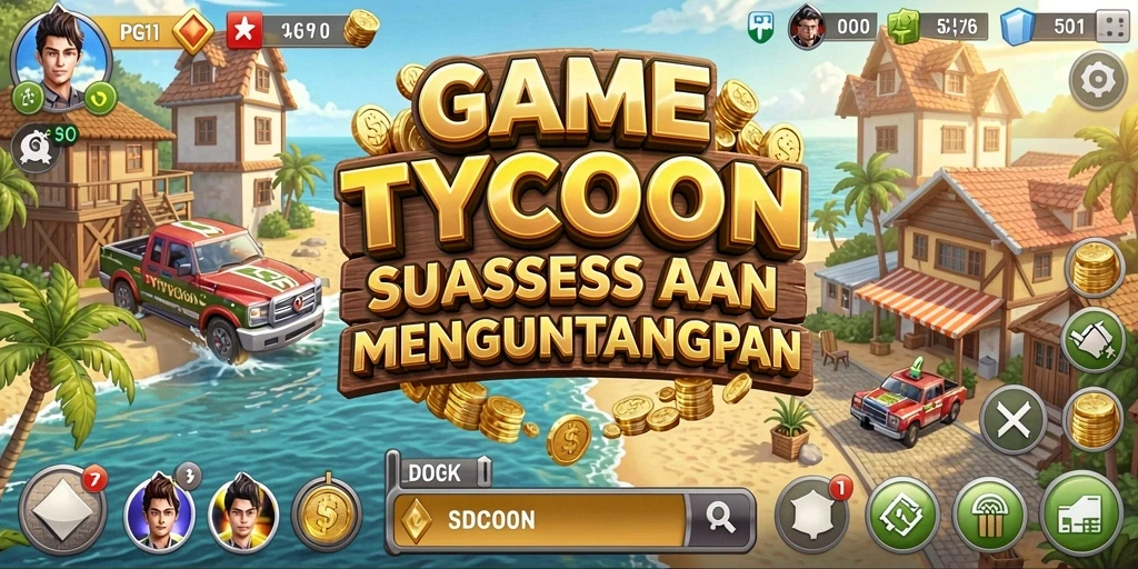 Tampilan gameplay menarik dari PG11 yang menunjukkan strategi Tycoon.