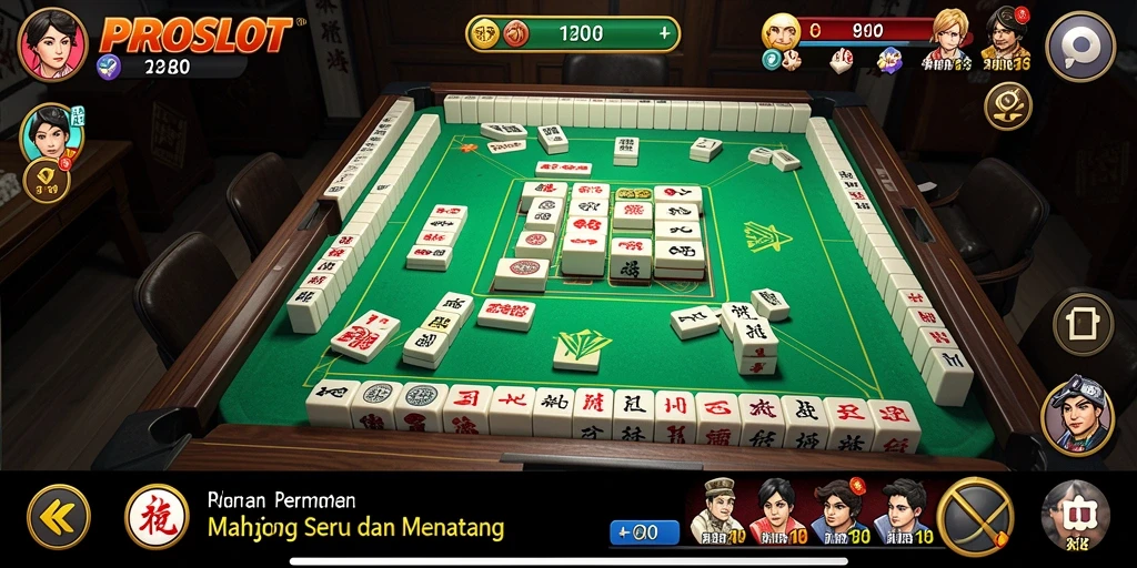 Tampilan gameplay menarik dari PROSLOT dengan desain Mahjong.