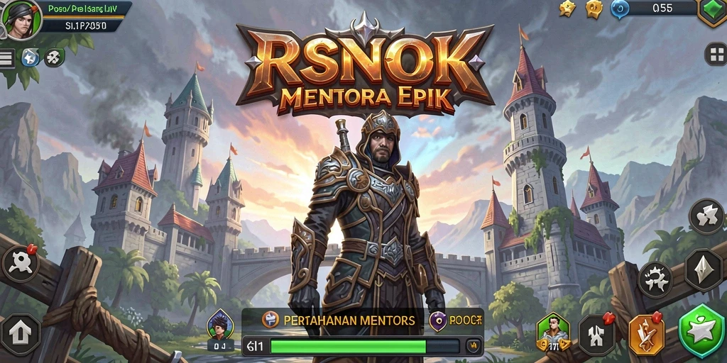 Screenshot RSNOK menunjukkan pertempuran menara yang intens.