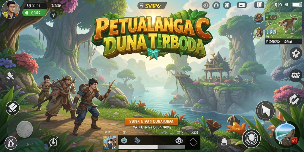 Menampilkan momen seru dalam gameplay Open World SVIP6.