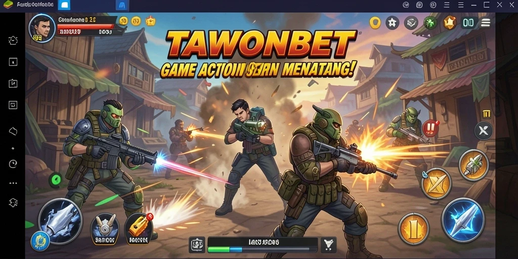 Tampilan gameplay seru dan mendebarkan dalam TAWONBET.